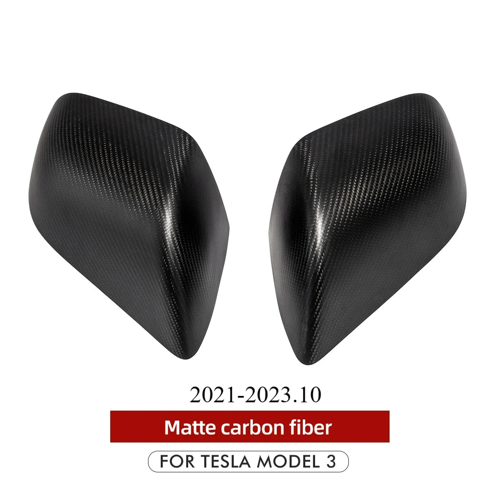 Dry Carbon Fiber for Tesla Model 3 Y Rear View Mirror Cover 3K 240G Handmade Side Rearview Shell Car Accessories 2017-2023