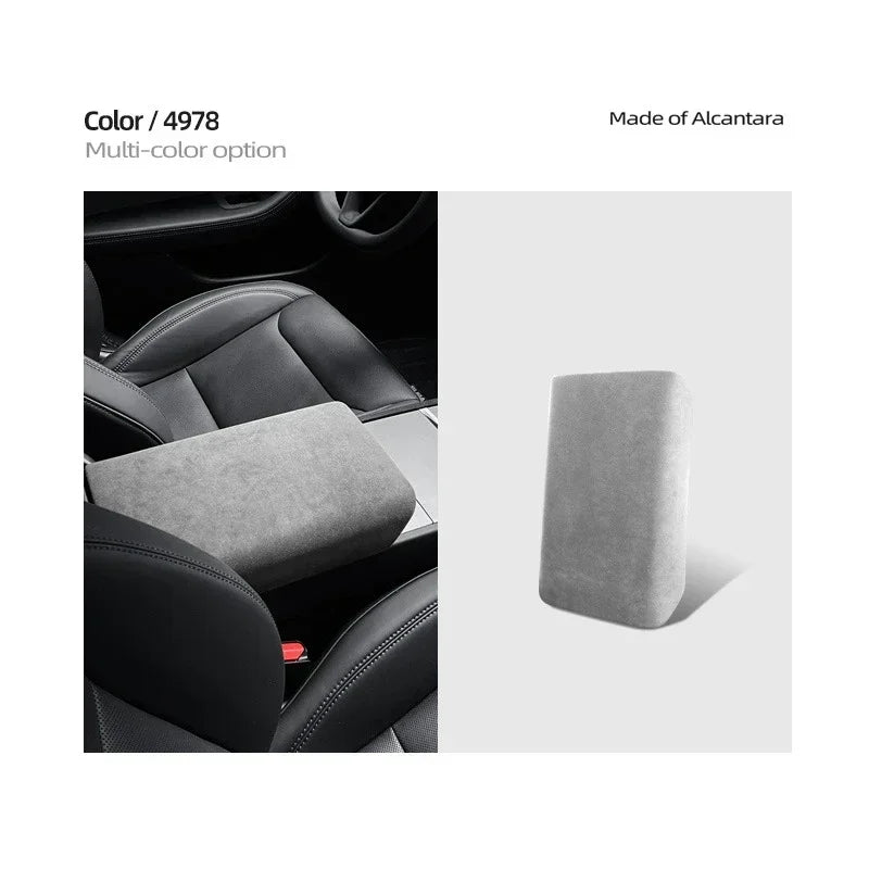 Armrest Cover for Tesla Model 3 Highland 2024 Alcantara Suede