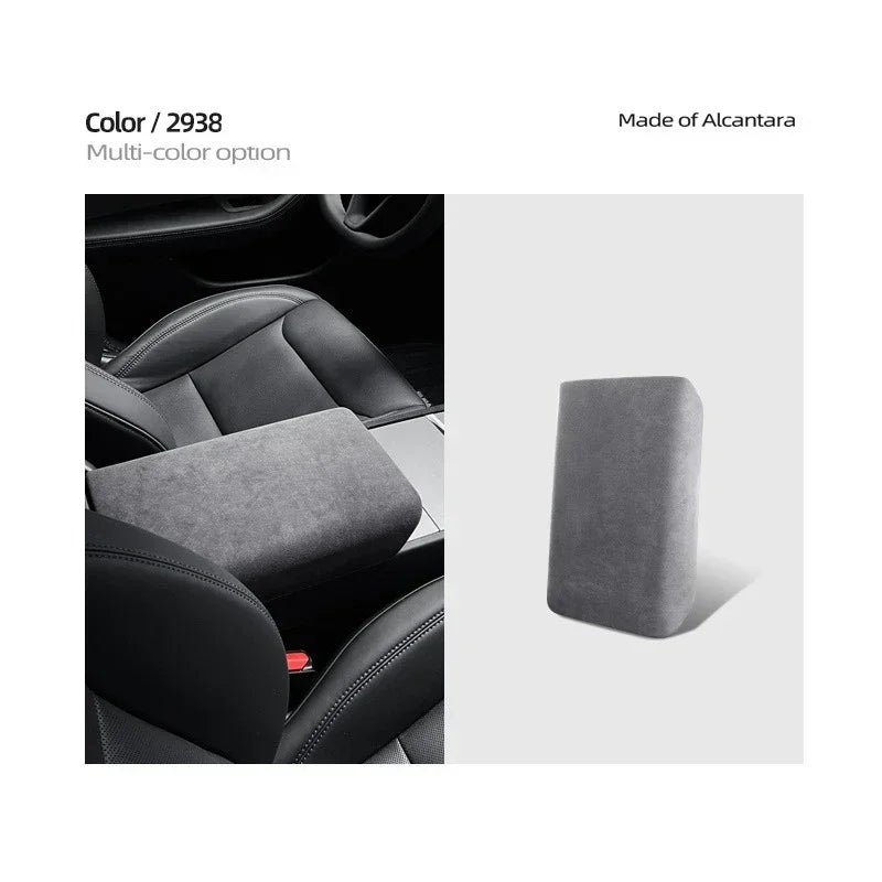 Armrest Cover for Tesla Model 3 Highland 2024 Alcantara Suede