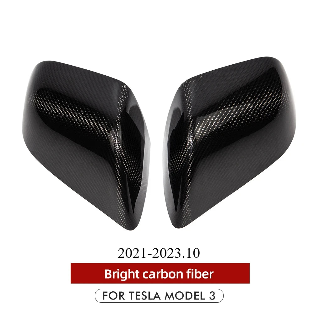 Dry Carbon Fiber for Tesla Model 3 Y Rear View Mirror Cover 3K 240G Handmade Side Rearview Shell Car Accessories 2017-2023